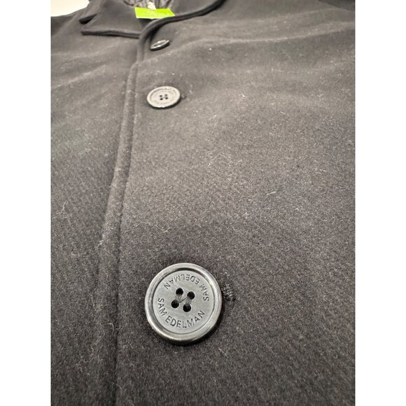 New Sam Edelman Men's Size XL Single Breasted Wool Blend Hooded Coat *Defect* - Picture 14 of 16